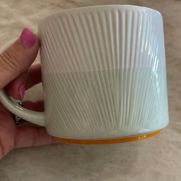 Starbucks 2014 coffee mug. Light teal/white - Picture 1 of 10
